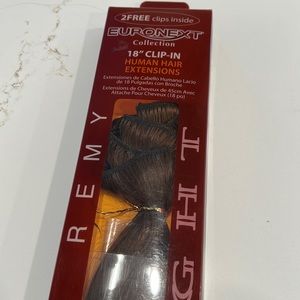 18” Clip In Human Hair Extensions